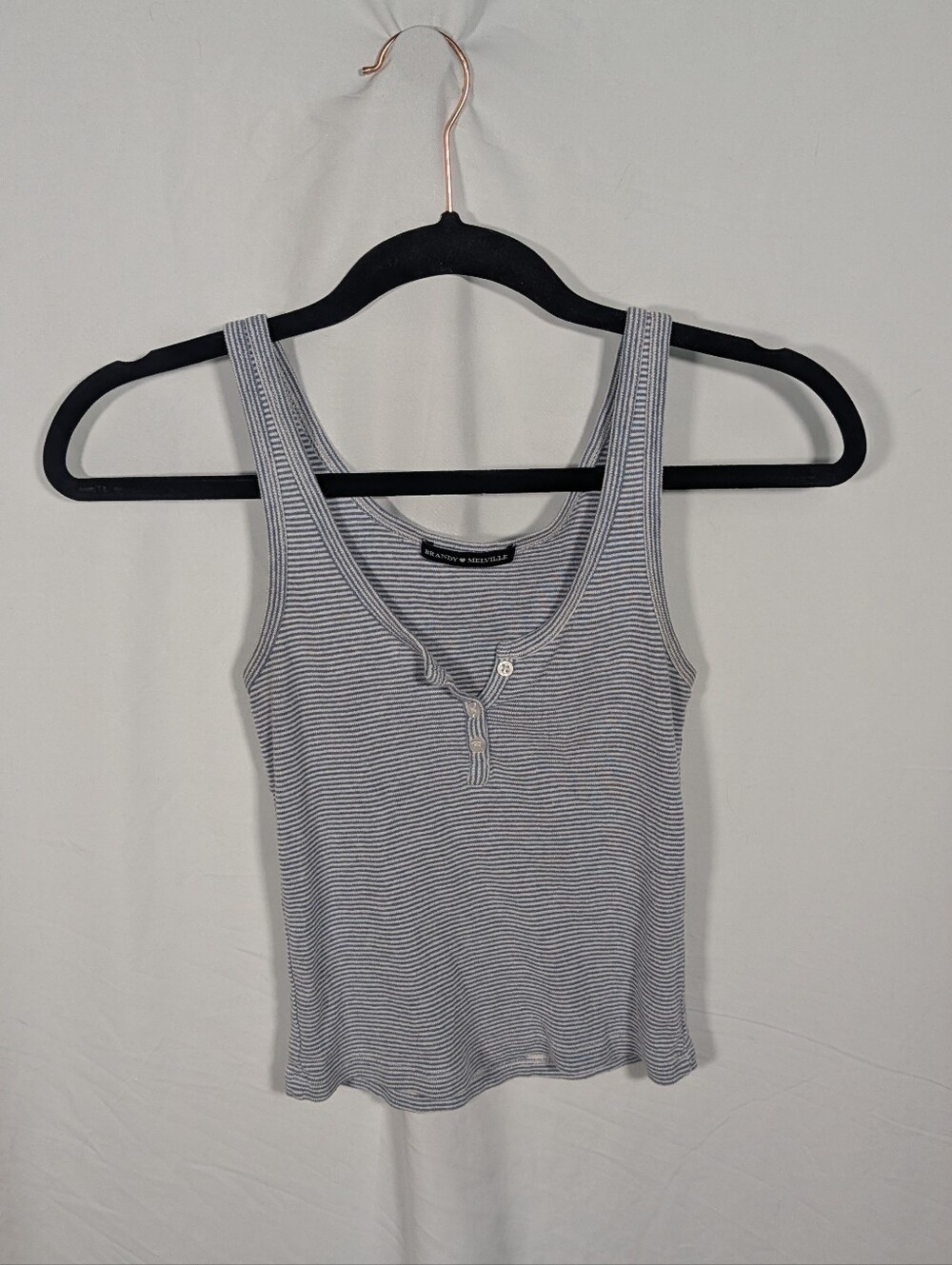 Brandy Melville Striped Ribbed Tank Top
